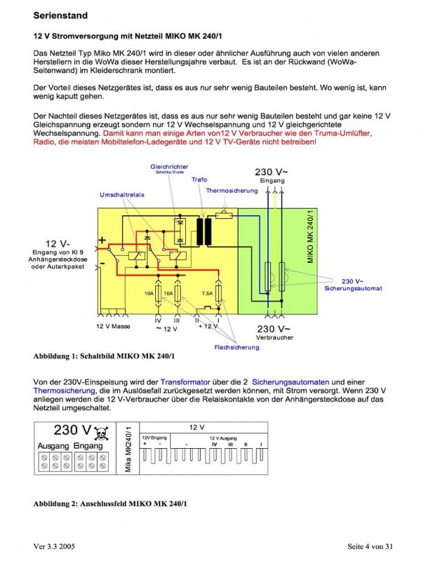 Hobby Wohnwagen Elektrik Schaltplan - Wiring Diagram